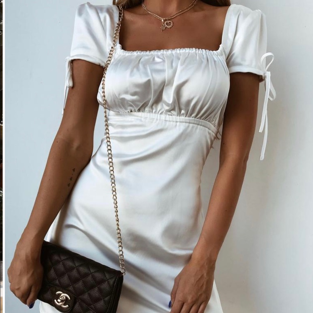 Tiger Mist satin dress